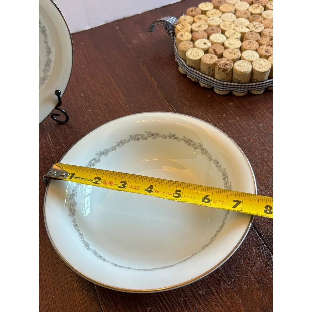 Noritake China Crestmont 6013 Soup Cereal Bowls Set of 2 Japan Gold Trim 7.5